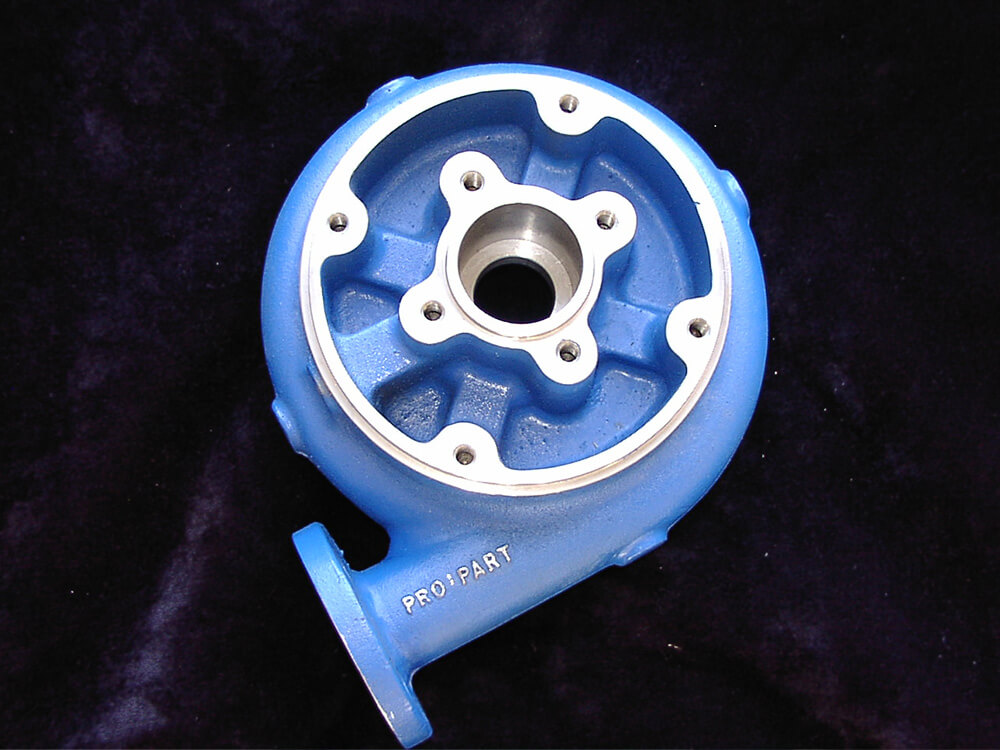 Pump part on dark background
